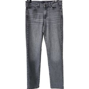 J.Jill Women's Boyfriend Jeans Gray Straight Ankle Size 8